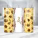 Bridesmaid gifts with sunflowers, Close-up sunflower tumbler 
Maid of honor sunflower tumbler
